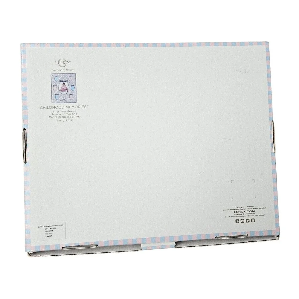 Lenox‎ Photo Picture Frame First Year Baby Childhood Memories Multiple Openings